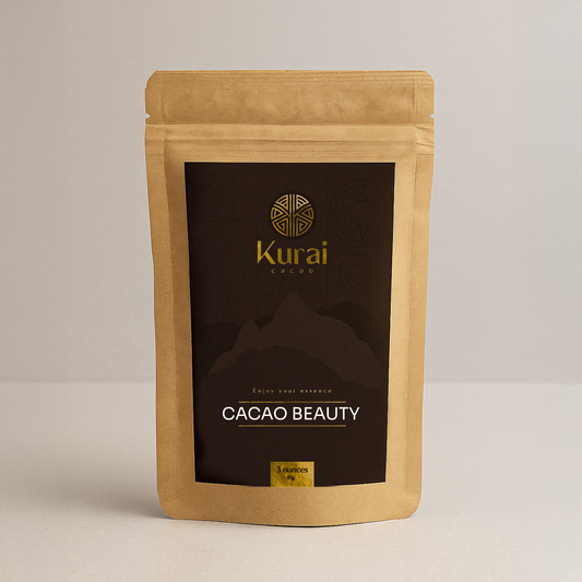 Kurai Cacao Beauty | Ceremonial Cacao Blend with Collagen, Maca, Cinnamon & Vanilla | For Skin Glow, Beauty Rituals and Self-Care