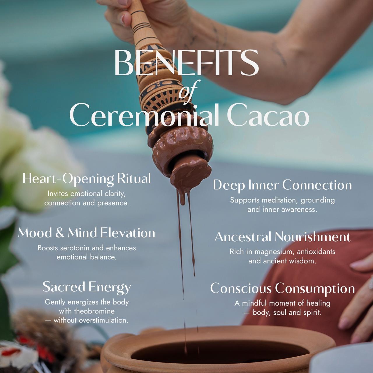 Kurai 100% Pure Ceremonial Cacao | Rich in antioxidants & magnesium | Supports focus and wellness | Ideal for rituals or daily cacao drinks