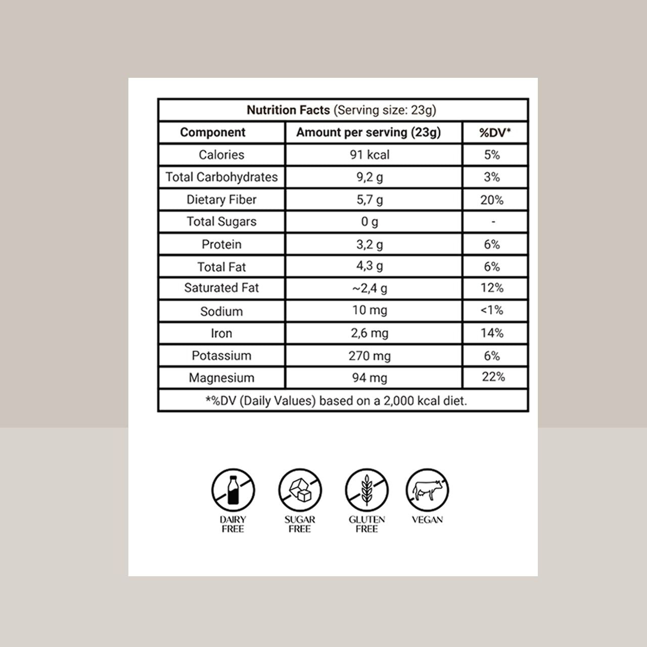 Kurai Cacao Focus | Ceremonial Cacao Blend with Lion’s Mane, Maca, L-Theanine, Cinnamon, Vanilla & Coconut Milk | For Mental Clarity, Focus and Cognitive Support